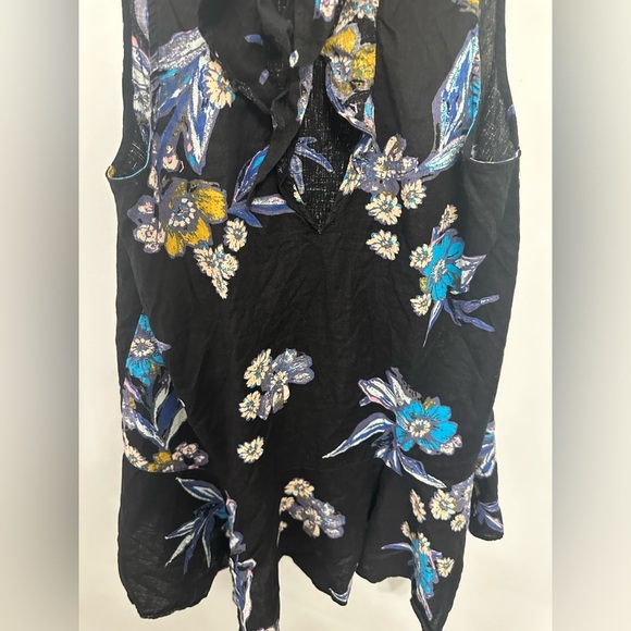 Free People Summer in Tulum Tunic / Dress. Linen Blend. Size Medium Like New - Picture 7 of 11